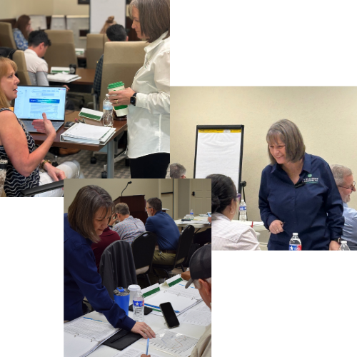 Carrie D Bradshaw educating and empowering business owners while she takes them through a Profit Mastery Class in Central Texas